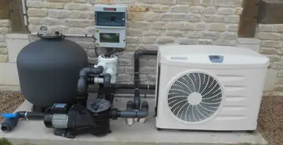electric heater installation services with connected outdoor heating system equipment in Chandler, AZ