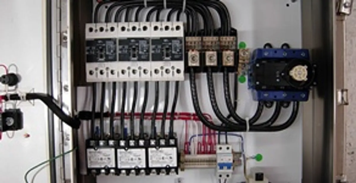 Electrical panel installation with organized circuit breakers and wiring in Chandler, AZ