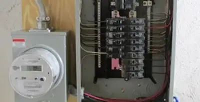 electrical panel upgrade service showing outdated electrical panel prepared for professional replacement in Chandler, AZ