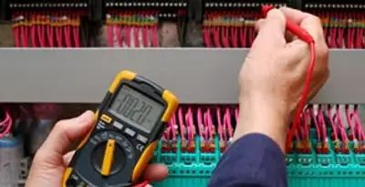 electrical service showing professional testing and troubleshooting of electrical panel by licensed electricians in Chandler, AZ