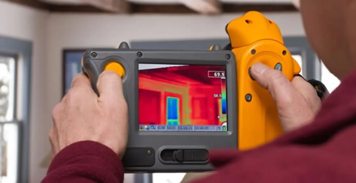 home energy audit service capturing thermal readings to analyze insulation and electrical efficiency in Chandler, AZ