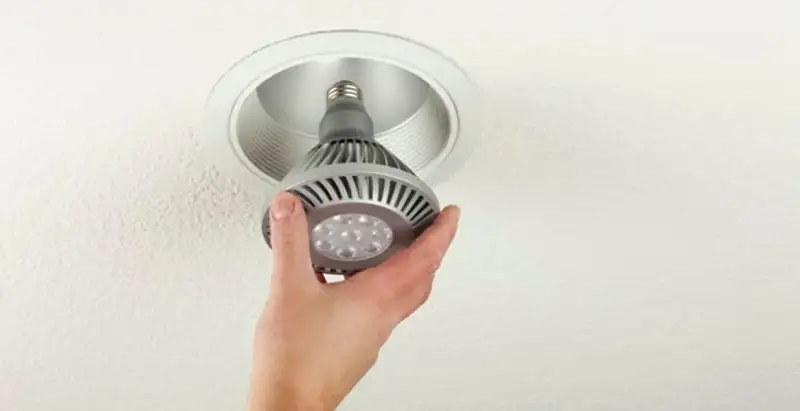 lighting installation service featuring recessed ceiling light installed by licensed professionals in Chandler, AZ