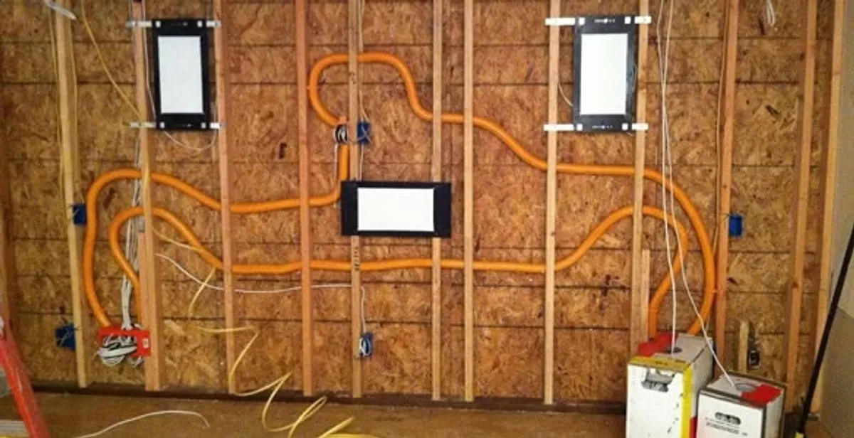 new construction wiring project displaying complete electrical system layout installed by professionals in Chandler, AZ
