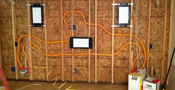 new construction wiring project displaying complete electrical system layout installed by professionals in Chandler, AZ