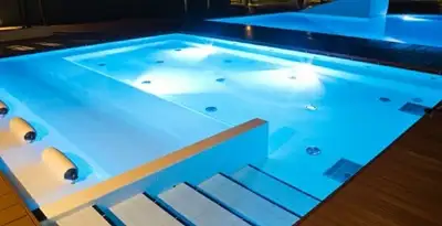 pool light installation and repair services providing modern illuminated pool lighting in Chandler, AZ