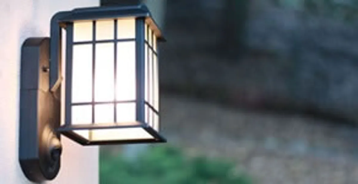 security light installation services with professionally mounted exterior wall light in Chandler, AZ