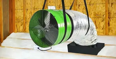 whole house fan installation services with professionally mounted ventilation fan system in Chandler, AZ